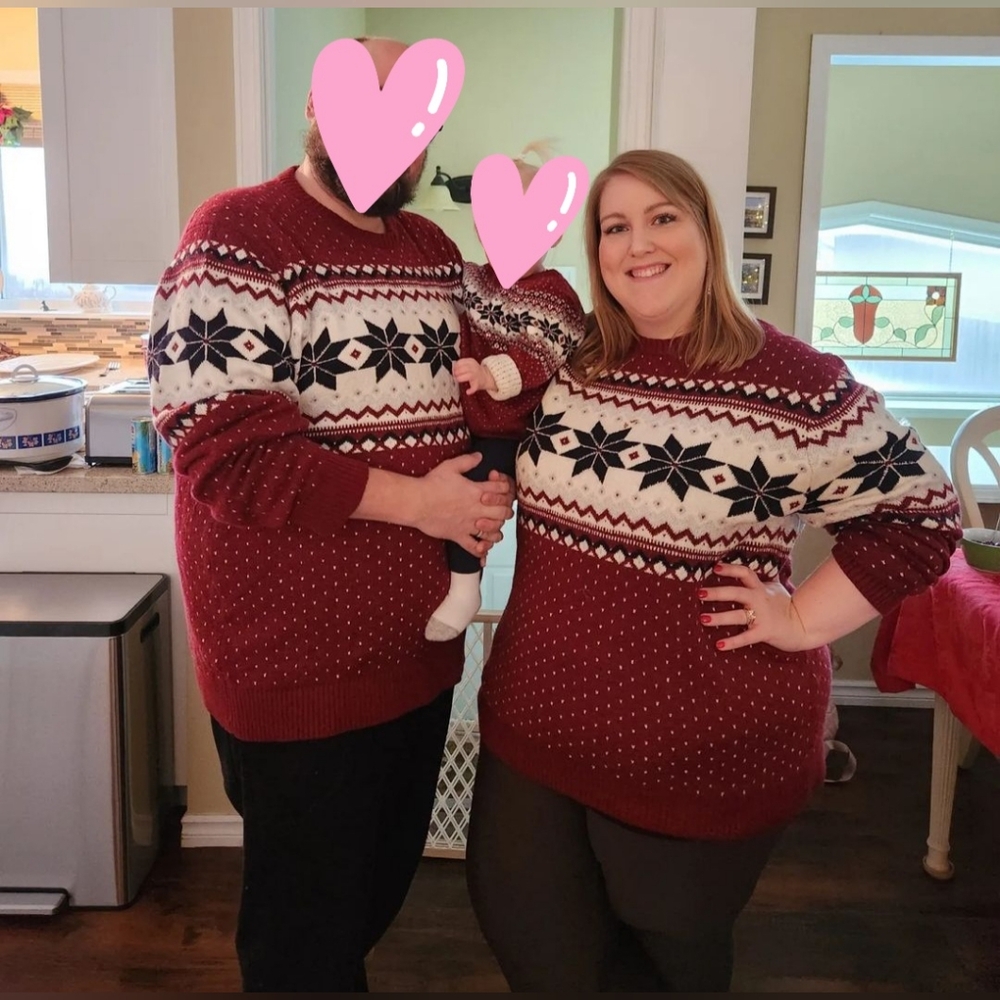 Fair Isle Snowflake Sweater, Plus Size 3X